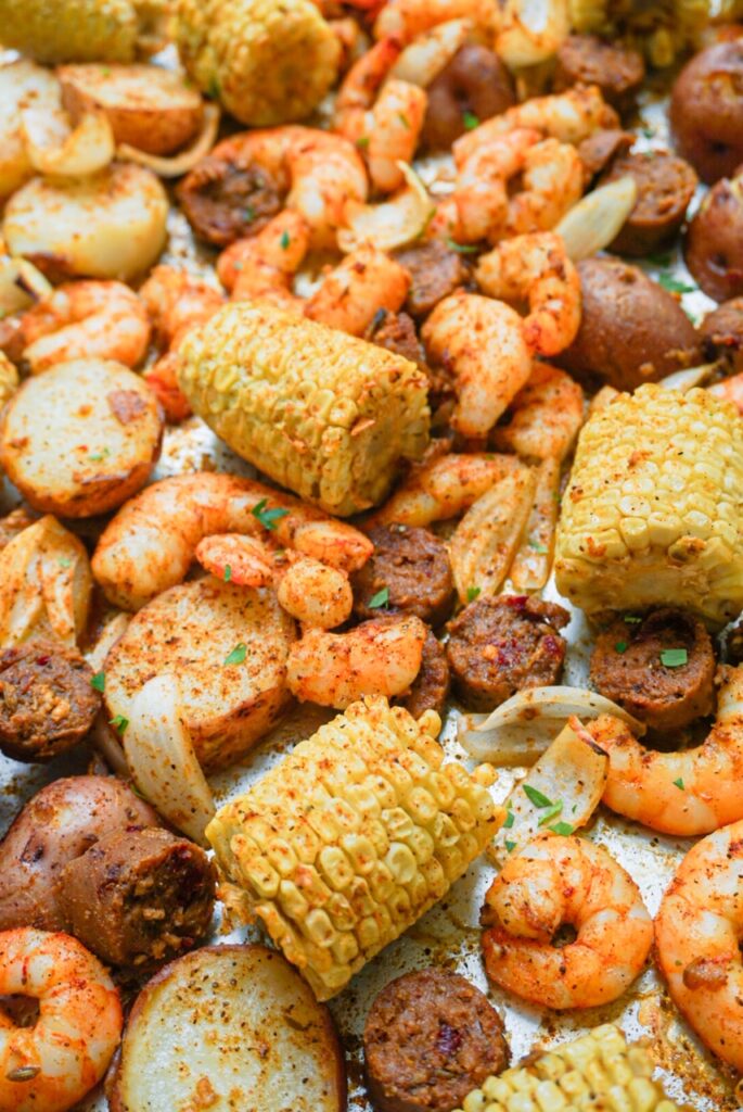 Sheet Pan Old Bay Buttered Shrimp Boil Mags Makes