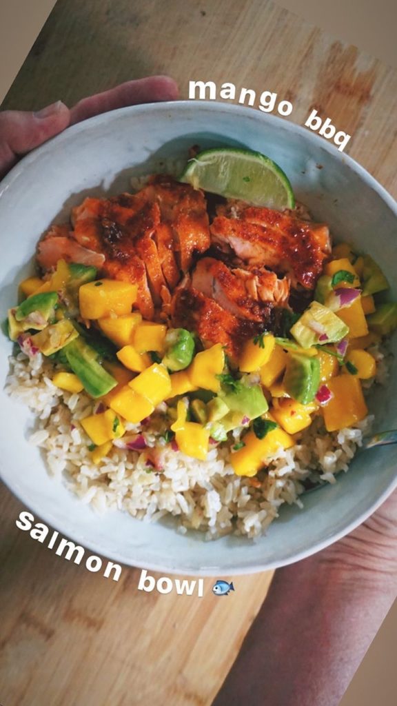 Simple Bbq Salmon Bowl Mags Makes